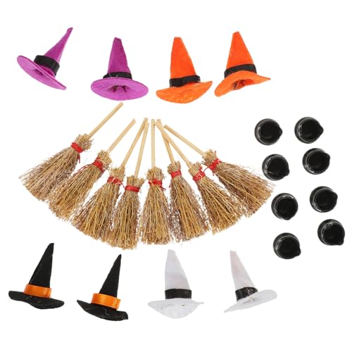 Ciieeo 1 Satz kleine Hexenhüte zum Basteln Halloween Dekoration Halloween-Dekoration Hexenhut Dekoration Halloween Decor kleine Hüte für Puppen Kleiner zum Basteln Plastik von Ciieeo