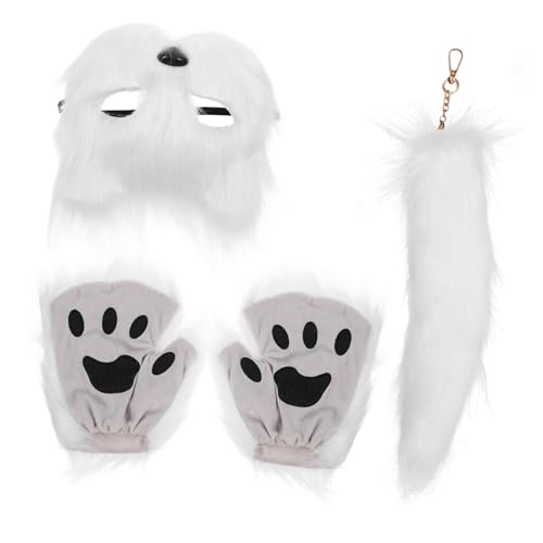 Ciieeo Fuchs-maske 1 Set Fuchsmasken Set Halloween Kostüme Halloween Maske Fuchs Halbmaske Kostüm Damenmaske Für Cosplay Fuchs Cosplay Pelziger Kunstfell Maskerade Fuchs Maske von Ciieeo