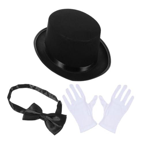 Ciieeo 1 Set Herrenhüte Hut Für Männer Hüte Für Männer Schwarze Kappe Zylinderhut Männerhüte Schwarzer Hut Zaubererhut Detektiv Rollenspiel Requisiten Wacky Hut Cosplay von Ciieeo