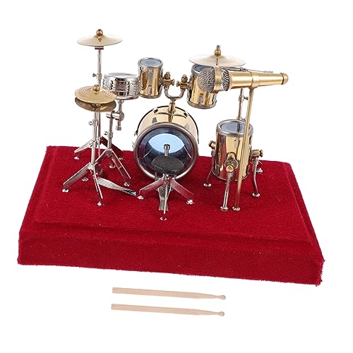 Ciieeo 1 Set Trommel Set Dekoration Miniatur Trommel Dekoration Trommel Figur Schickes Trommel Modell Kreatives Trommel Trommel Sammlerstück Mini Percussion Trommel von Ciieeo