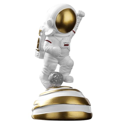 Ciieeo Astronaut Ornamente 1pc Kreative Statue Harz Desktop Statue Treten Design Für Wohnkultur von Ciieeo