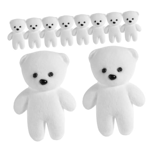 Ciieeo 10 Stück Blasenbär Kuscheltier Straußzubehör kleine Bärenpuppe mit rotem Herzen Weihnachtsblumendekor Minibären für die Babyparty süßer Miniatur-Katzenbär Kleiner Bär Schaum Weiß Ciieeo 10 Stück Blasenbär Kuscheltier Straußzubehör kleine Bärenpuppe mit rotem Herzen Weihnachtsblumendekor Minibären für die Babyparty süßer Miniatur-Katzenbär Kleiner Bär Schaum Weiß von Ciieeo