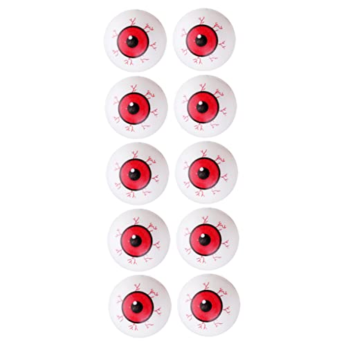 Ciieeo 10 Stück Teiliges Rote Plastik Eyeball Halloween Deko Bruchsicheres Accessoire Realistische Falsche Augen für Halloween Skelett und Geisterdekoration Ciieeo 10 Stück Teiliges Rote Plastik Eyeball Halloween Deko Bruchsicheres Accessoire Realistische Falsche Augen für Halloween Skelett und Geisterdekoration von Ciieeo