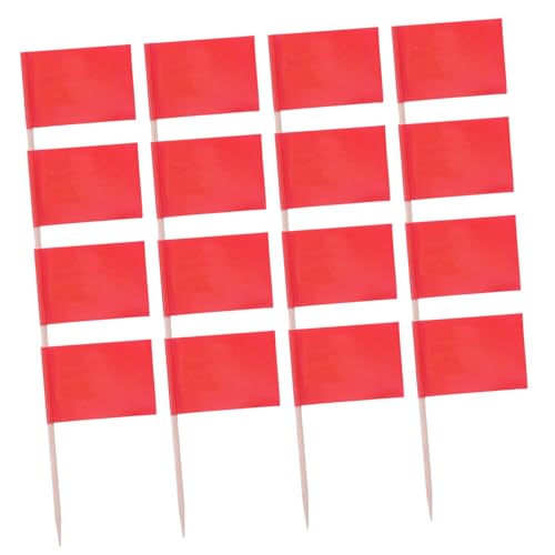Ciieeo 100 Stück Mini Zahnstocher flaggen in Rot Kleine Food Flag Picks für Kuchen Obst Cupcake Toppers Dekorative Party Buffet accessoires Einfach zu Tragen und Installieren Ciieeo 100 Stück Mini Zahnstocher flaggen in Rot Kleine Food Flag Picks für Kuchen Obst Cupcake Toppers Dekorative Party Buffet accessoires Einfach zu Tragen und Installieren von Ciieeo