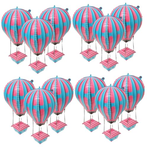 Ciieeo 16 Stück Heißluftballon Hochzeitsdekorationen Kinderparty Dekorationen Geburtstagsfeier Luftballons Abschlussfeier Dekorationen Babyparty Dekorationen Kinderparty Ballon von Ciieeo