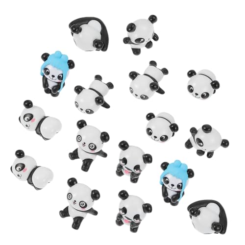 Ciieeo 16 Stücke Panda Modell Handwerk Landschaft Dekoration Moos Verzierungen Zufällig Stil von Ciieeo