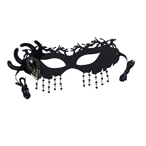 Ciieeo 1Stk Spinnen-Augenmaske mit halbem Gesicht halloween party halloween Maskerademaske für Halloween Karnevalsmasken dekorative Halloween- Maskerade- für von Ciieeo