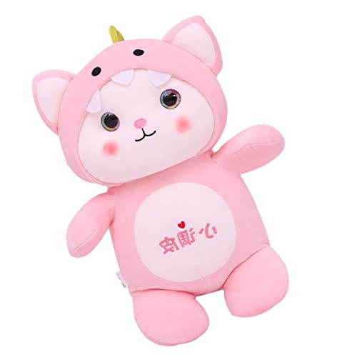 Ciieeo 1stk Süße Katzenpuppe Kissen Puppe Stofftier Kissenpuppe Werfen Kinderpuppenspielzeug Puppe Begleiten Plüschkatzenpuppe Puppenornament Gefüllte Puppe Pp Baumwolle Rosa von Ciieeo