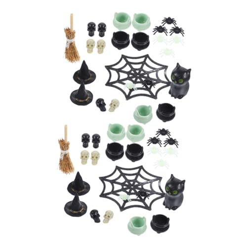 Ciieeo 2 Sätze Halloween Miniatur Ornamente Teiliges Leichte Kunststoff Dekorationen für Puppenhaus DIY Miniatur Landschaft Einzigartige Halloween Party Deko Geeignet für Garten und Ciieeo 2 Sätze Halloween Miniatur Ornamente Teiliges Leichte Kunststoff Dekorationen für Puppenhaus DIY Miniatur Landschaft Einzigartige Halloween Party Deko Geeignet für Garten und von Ciieeo