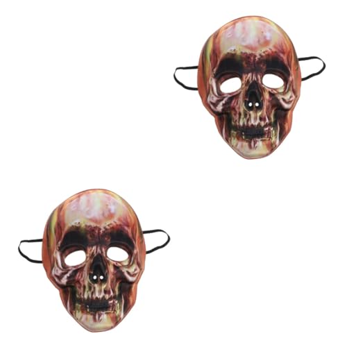 Ciieeo 2 Stück Halloween Totenkopfmaske Karnevalsmaske Cosplay Maske Totenkopfmaske Halloween Mardi Gras Gruselmaske Partymaske Kostümparty Totenkopfmaske Halloween Für Gruselige von Ciieeo