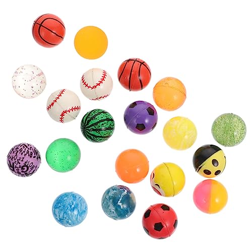 Ciieeo 20St Hüpfender Ball kleine Hüpfbälle Spielzeug Springbälle gegen Stress springende Bälle hoher Sprung Bälle hüpfen gummiball Kinderspielzeug farbige Springbälle farbige Sprungbälle von Ciieeo