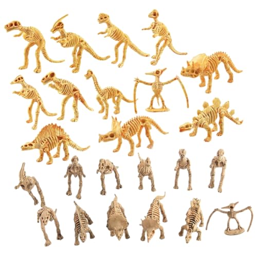 Ciieeo 24 Stück Dinosaurier Sandkasten Spielzeugfiguren Dinosaurier Knochen Dinosaurier Spielzeug Für Kinder Dinosaurier Schädel Dinosaurier Spielzeug Für Kinder 3D Puzzle von Ciieeo