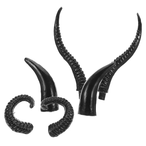 Ciieeo 3 Paare Künstliche Tierhörner Schaf Kunststoff Halloween Dekoration Kostüm Zubehör für Cosplay Party Festival Foto Requisiten Ciieeo 3 Paare Künstliche Tierhörner Schaf Kunststoff Halloween Dekoration Kostüm Zubehör für Cosplay Party Festival Foto Requisiten von Ciieeo