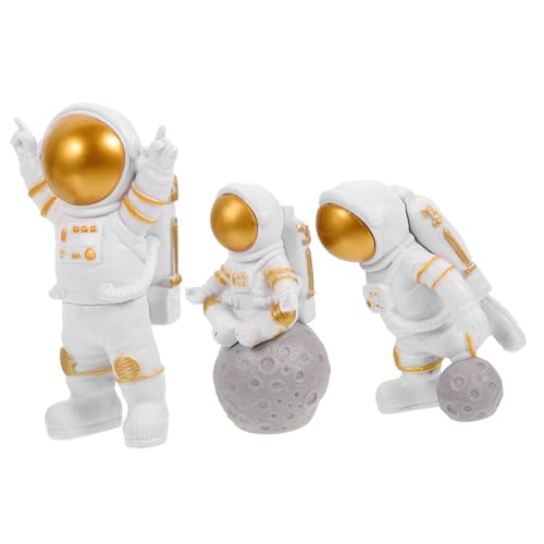 Ciieeo 3 Stück Weltraum Kuchendekoration Astronauten Dekorationen Spielzeug Für Astronauten Kuchendekoration Astronauten Party Astronauten Kuchenaufsatz Spielzeug Weltraum Auto von Ciieeo