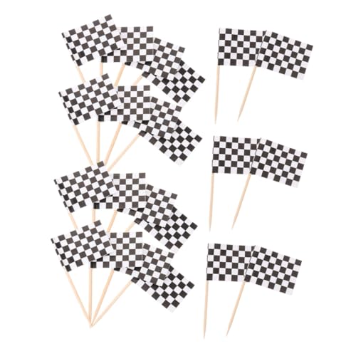 Ciieeo 360 Stück Mini Checkered Racing Flaggen Zahnstocher aus Stabilem Holz und Dickem Papier Dekorative Food Flag Picks für Cupcakes Desserts Käseplatten Party Sportveranstaltungen Ciieeo 360 Stück Mini Checkered Racing Flaggen Zahnstocher aus Stabilem Holz und Dickem Papier Dekorative Food Flag Picks für Cupcakes Desserts Käseplatten Party Sportveranstaltungen von Ciieeo
