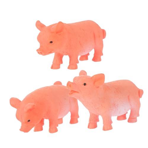 Ciieeo 3St Mikro-Landschaftsschwein-Ornamente puppenhaus Miniatur bausatz selber Machen Tiere Miniaturen car Decoration Auto Dekoration Tiermodell Figur Mini-Schweinchen-Modell Plastik von Ciieeo