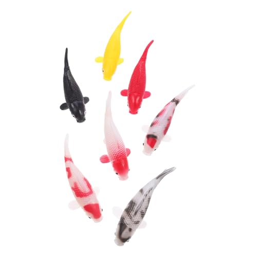 Ciieeo 7stücke Koi-Fisch-Figur Aus Kunststoff Realistische Schwimmende Verzierung Für Aquarium Teich Bunte Goldfischfiguren Künstliche Koi-Fische Für Heimdekoration Und Feengarten Ciieeo 7stücke Koi-Fisch-Figur Aus Kunststoff Realistische Schwimmende Verzierung Für Aquarium Teich Bunte Goldfischfiguren Künstliche Koi-Fische Für Heimdekoration Und Feengarten von Ciieeo