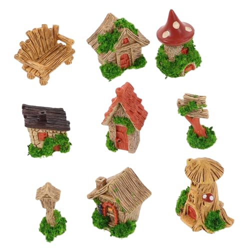 Ciieeo 9 Stück Teiliges Miniatur Häuschen aus Langlebigem Harz mit Miniaturstühlen Briefkasten und Baumstumpfhaus Detailreiche Landschaftsdekoration für DIY Szenen Regal Schreibtisch Ciieeo 9 Stück Teiliges Miniatur Häuschen aus Langlebigem Harz mit Miniaturstühlen Briefkasten und Baumstumpfhaus Detailreiche Landschaftsdekoration für DIY Szenen Regal Schreibtisch von Ciieeo