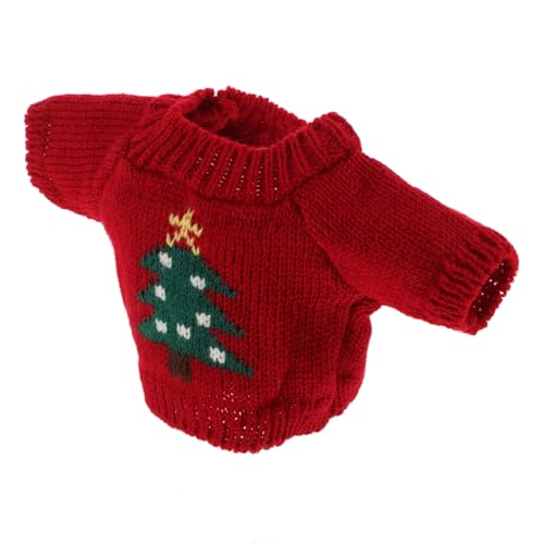 Ciieeo Bärenpullover, Puppenpullover aus Rotem Wollgarn, Kuscheltier-Accessoires Zur Dekoration, Passend für 4,33 X 3,93 X 0,78 Zoll Große Plüschtiere Ciieeo Bärenpullover, Puppenpullover aus Rotem Wollgarn, Kuscheltier-Accessoires Zur Dekoration, Passend für 4,33 X 3,93 X 0,78 Zoll Große Plüschtiere von Ciieeo