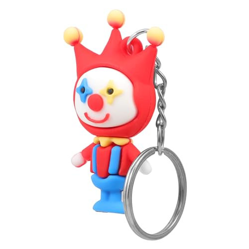 Ciieeo Clown-puppen-schlüsselanhänger Telefon Brieftasche Clown-statue Schlüsseltasche Telefon Armband Schlüsselanhänger Rucksack Schlüsselanhänger in Clownform Geldbeutel Zinklegierung von Ciieeo