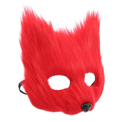 Ciieeo Halloween Maske Pelzigen Halbe Gesicht Tier Maske Maskerade Partei Liefert Cosplay Requisiten Themen Event Zubehör von Ciieeo