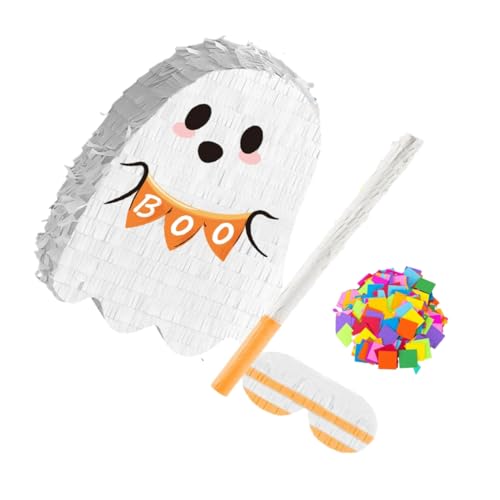 Ciieeo Halloween Pinata mit Hängendem Geisterdesign Einfache Montage Kinderfreundliches Outdoor Großzügiger Zuckerspeicher Vielseitige Mexikanische Karneval Dekoration für Innen und Außen Ciieeo Halloween Pinata mit Hängendem Geisterdesign Einfache Montage Kinderfreundliches Outdoor Großzügiger Zuckerspeicher Vielseitige Mexikanische Karneval Dekoration für Innen und Außen von Ciieeo