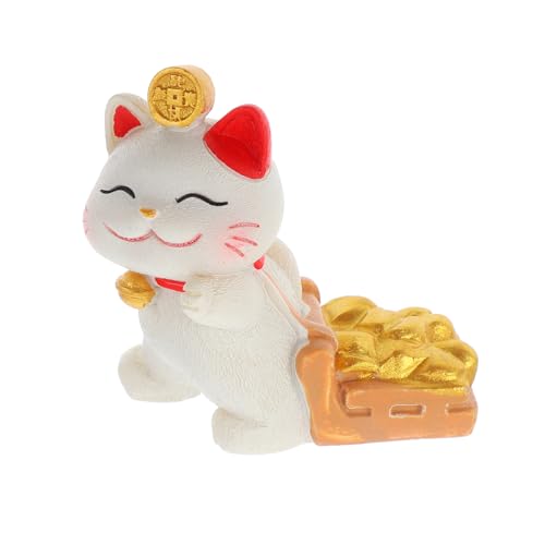 Ciieeo Katze Figur Home Decor Katze Spielzeug Set Katze Handy Desktop Ständer Harz Material von Ciieeo