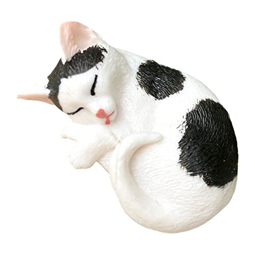 Ciieeo Leben Katze Spielzeug Baby Katze Spielzeug Kätzchen Statue Handwerk Dekoration Hause Ornament von Ciieeo