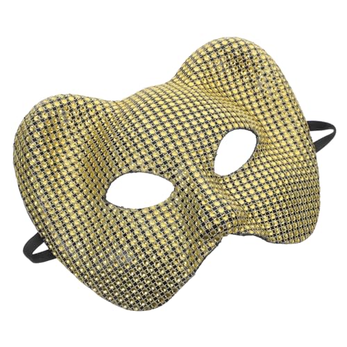 Ciieeo Leopardenmaske goldene maske Halloween-Maske Masken für Festivals Maskierte Maske Maskerade Zubehör Modelliermaske mit Leopardenkopf Leoparden Halbmaske Party lustige Maske Plastik von Ciieeo