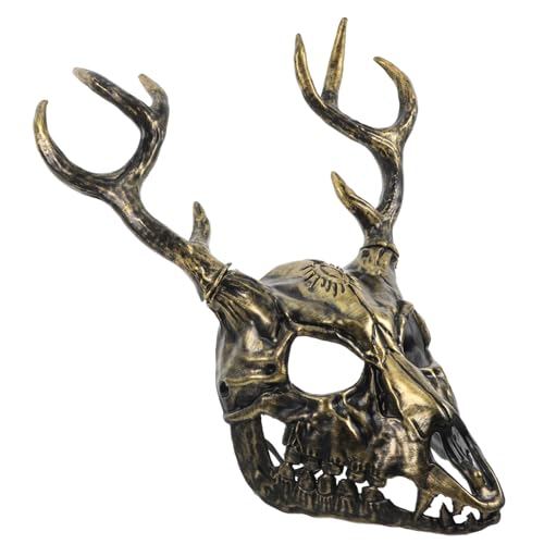 Ciieeo Schafmaske Halloween-masken Für Erwachsene Maske Für Maskerade-party Maskerade-masken Für Männer Renaissance-maske Halbgesichtsmaske Realistische Gehörnte Maske Schaum Golden von Ciieeo