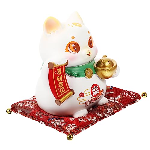 Ciieeo Statue Minifiguren Angetriebene Tischminiaturen Mini Dash Japanisches Dekor Miniaturkätzchenfiguren Desktopdekoration Kleine Katzenstatuen Japanische Katzenfigur Polyester von Ciieeo