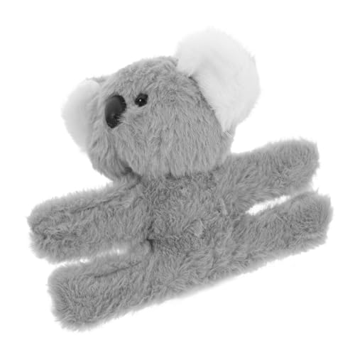 Ciieeo Stofftier-Armband Koala-plüschpuppe Kleiner Ausgestopfter Elefant Kopfbedeckungen Für Fahrer Koalabär Stofftier Koala-Rucksack Plüschelefant Bär Plüsch Handpuppe Pp Baumwolle Grey von Ciieeo