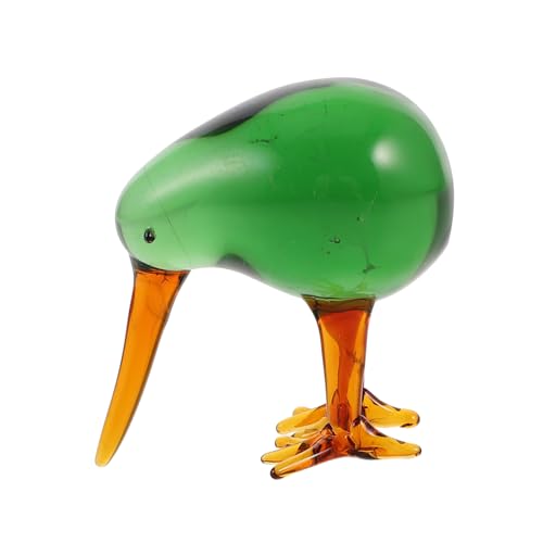 Ciieeo Vogelschmuck Gartenvögel Figuren Vogelfiguren Aus Kristall Vogel-sammelfiguren Desktop-Vogel-Ornament Vogel-Kuchen-Deckel Tiere Sammlung Dekorative Vögel Vogel-Statue Green Glas von Ciieeo