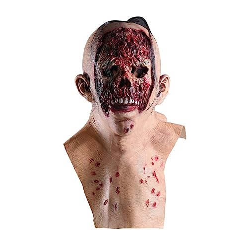 Ciieeo Maskerademasken halloween kostüm halloween costume Gummimaske Outfit für Männer Männerkleidung gruselige Halloween-Masken gruselige Masken Dämon schmücken Skelett Dekorationen Mann von Ciieeo