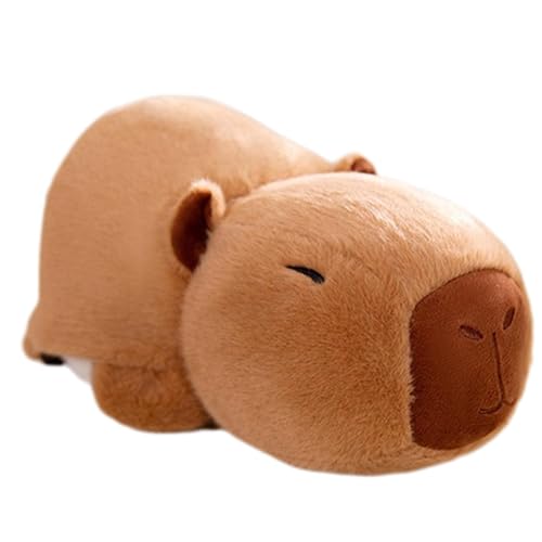 Capybara Plüschpuppe | Reversibler Panda Capybara | Beruhigendes Kuschelkissen, weicher Plüsch, kreatives Capybara-Spielzeug, Panda-Capybara-Puppe, beruhigendes Plüschkissen, weiche Kuschelpuppe von Cileznw
