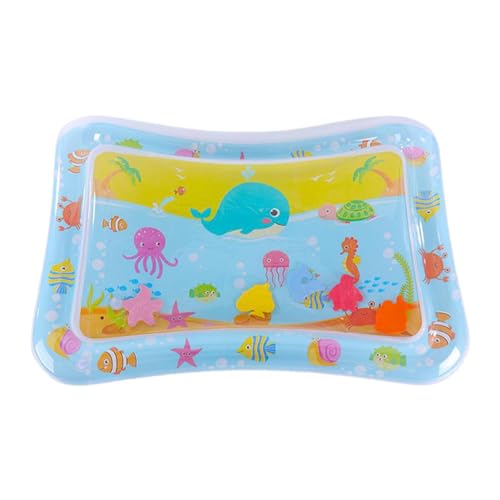 Wassermatte Babys | Sensorische Spielmatte für Babys | Wasserspielpads, Aktivitätscenter-Pad, kostenlose Wasserspiele mit Meeresthema, extra große Aktivitätscenter-Spielmatte zur Stimulation des Wachs von Cileznw