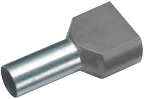 Cimco 18 2464 Zwillings-Aderendhülse 0.75mm² Teilisoliert Grau 100St. von Cimco