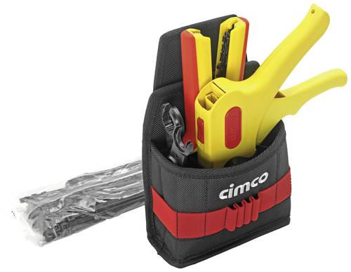 Cimco Gürteltasche Solar inkl. 4 Tlg 170477 Elektriker, Handwerker Werkzeug-Gürteltasche bestückt von Cimco