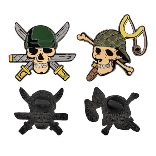 Cinereplicas One Piece - 2er Set Zoro und Usopp Pins - Offizielle Lizenz von Cinereplicas