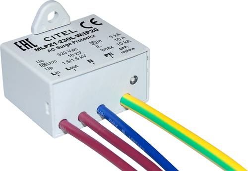 Citel 711216 MLPX1-230L-W/IP20 Einbau-Überspannungsschutz Überspannungsschutz für: Abzweigdosen 1 von Citel