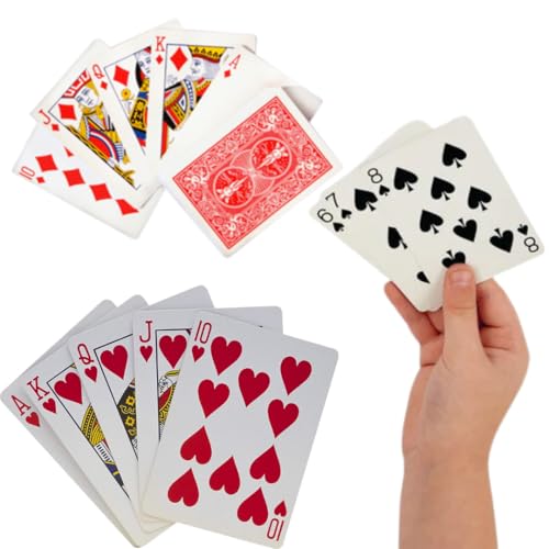 Citystores® Kunststoffbeschichtete Spielkarten, langlebiges rotes Deck für Spiele wie Blackjack, Snap, Poker und mehr, versiegelt für Frische von Citystores