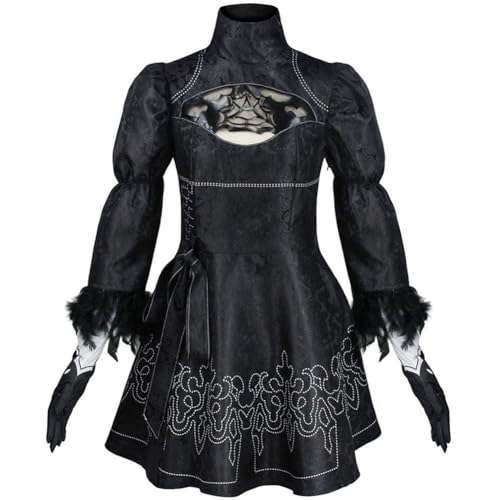 2B 9S Cosplay Kostüm mit Perücke 2Byorha Spielcharakter Cosplay Schwarze Uniform 9Sautomata Anime Rollenspiel Outfit Halloween Weihnachten Karneval Party Dress Up Outfit 2B 9S Cosplay Kostüm mit Perücke 2Byorha Spielcharakter Cosplay Schwarze Uniform 9Sautomata Anime Rollenspiel Outfit Halloween Weihnachten Karneval Party Dress Up Outfit von Ciyoulio
