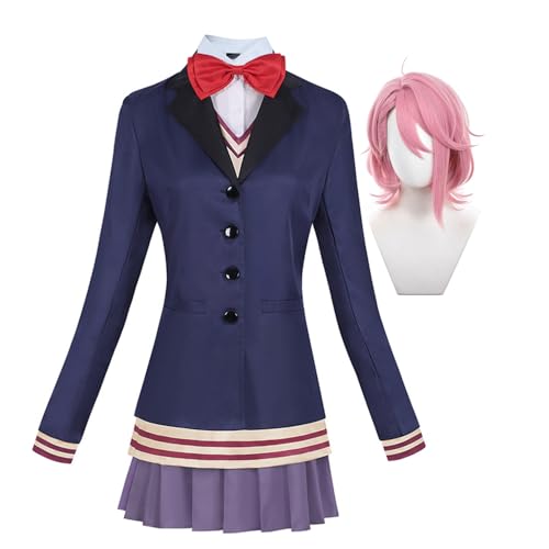 Anime Dan Da Dan Cosplay Kostüm Okarun Aira Shiratori Anime Schuluniform Cosplay, Dandadan Anime Cosplay Outfit Halloween Anime Kostüm von Ciyoulio