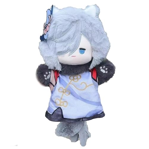 Anime Handpuppe Plüsch Furina/Zhongli/Venti Plush Puppet Cute Anime Stofffigur Geschenk, Anime Plüschpuppe Cartoon Hand Puppet 25 cm von Ciyoulio