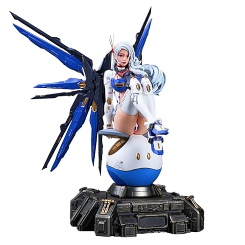 Ciyoulio Große Mecha Girl Figure Sitzende Anime Figur Cool Manga Mädchen Figuren Sammlerstück 38 cm, Anime Mecha Figur Desktop Anime Statue Geschenk von Ciyoulio