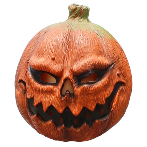 Ciyoulio Halloween Horror Masken Oger/Ziegenkopf Maske Kürbis Kopfmaske, Halloween Cosplay Maske Scary Pumpkin Mask Für Herren Damen von Ciyoulio