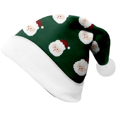 Ciyoulio Lustige Weihnachtsmannmütze Samt Santa Claus Mütze Plüsch Weihnachtsmütze Familie Weihnachten Geschenk Für Damen/Herren, Weihnachtsbaum Deko von Ciyoulio