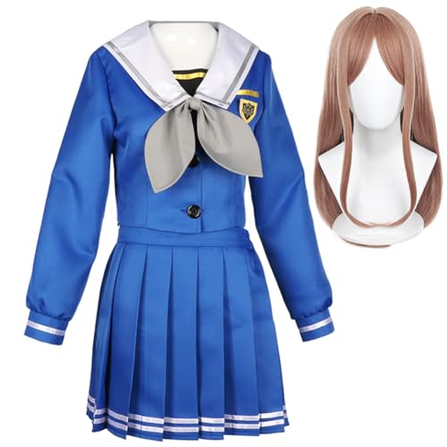 Ciyoulio Sakiko Togawa Cosplay Anime Karierter Rock Set Soyo Nagasaki Matrosenkleid Kostüm Damen Anime School Uniform Cosplay Für Karneval Halloween von Ciyoulio