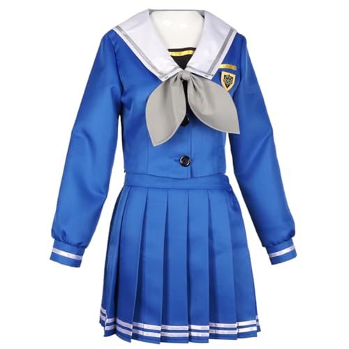 Ciyoulio Sakiko Togawa Cosplay Anime Karierter Rock Set Soyo Nagasaki Matrosenkleid Kostüm Damen Anime School Uniform Cosplay Für Karneval Halloween von Ciyoulio