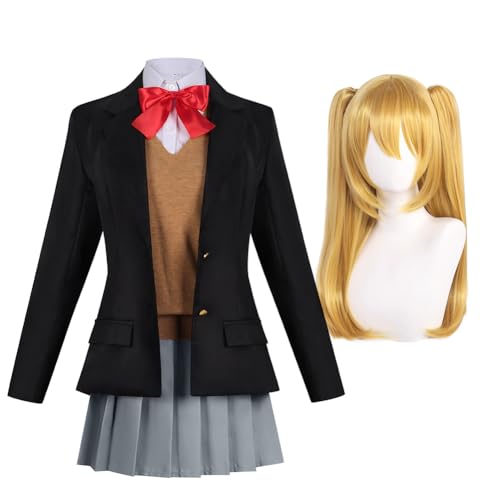 Ciyoulio Tachibana Mikari Cosplay Kostüm Anime Cosplay Schule Outfits JK Uniform Full Set Halloween Karneval Party Dress up Kostüm von Ciyoulio